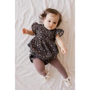 Jamie Kay Baby Girls Pincord Willow Peony Floral Top & Bloomers Size 6-12 Months